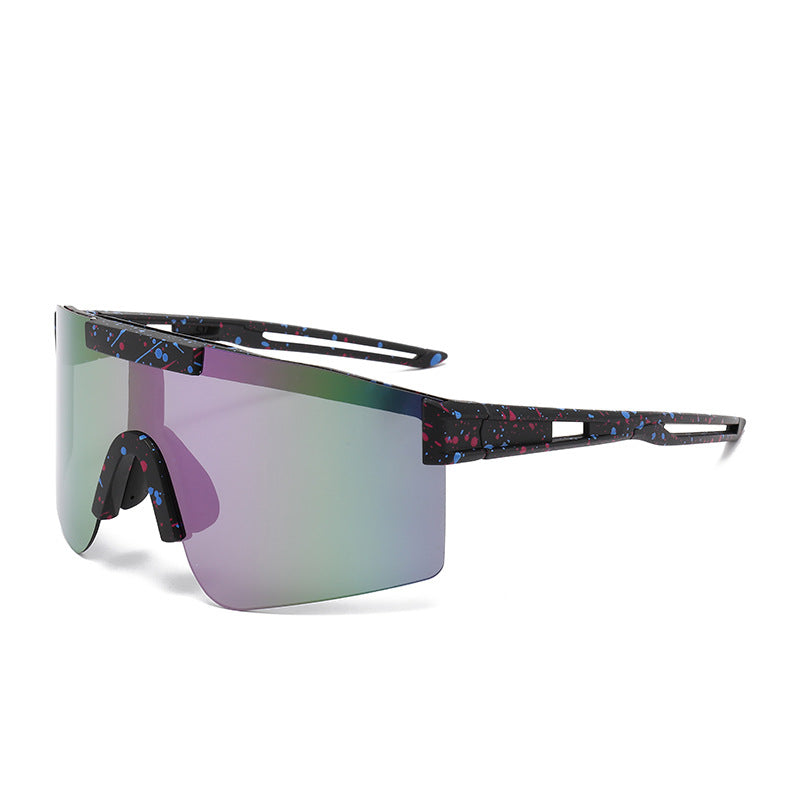 Unisex Sporty Oversized Shield Sunglasses Kalsten