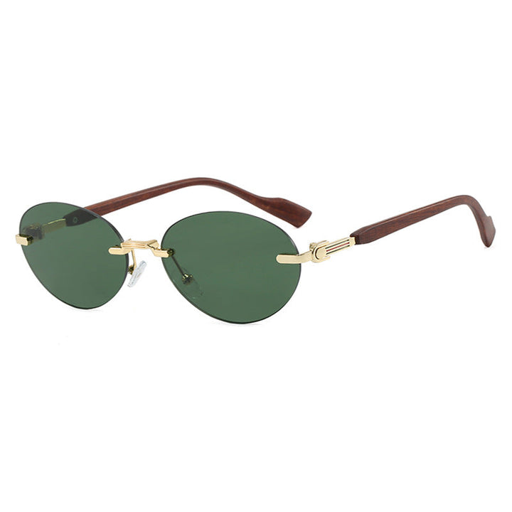 Women's fashionable sunglasses in elegant retro style with high-quality lenses and wooden details Kalsten