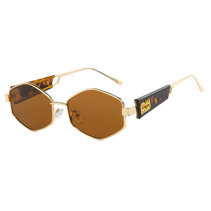 Women's geometric sunglasses with fashionable design and UV protection Kalsten