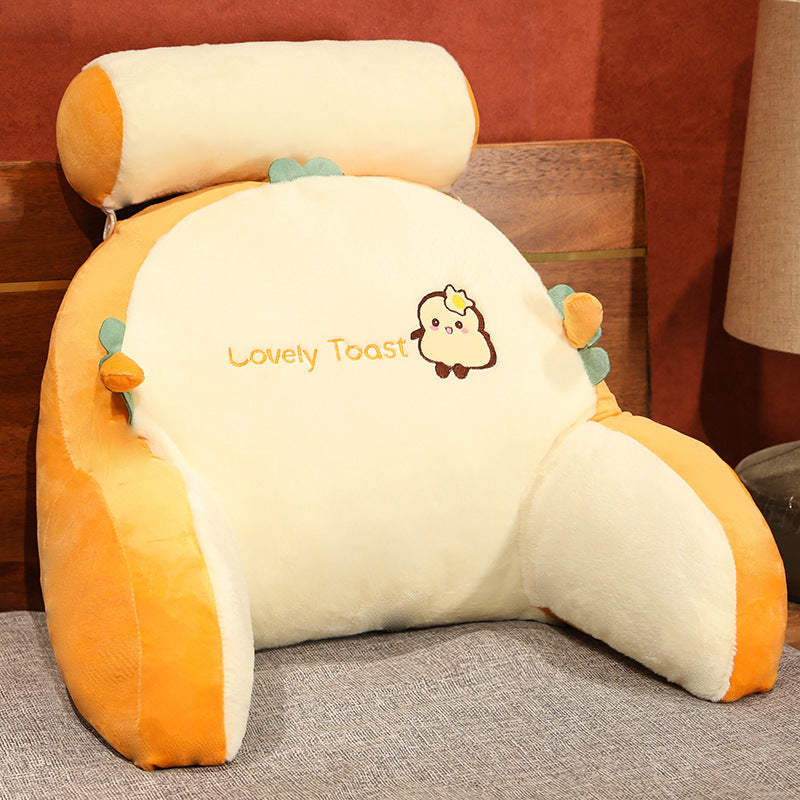 Plush back support cushion with cute rabbit motif Kalsten