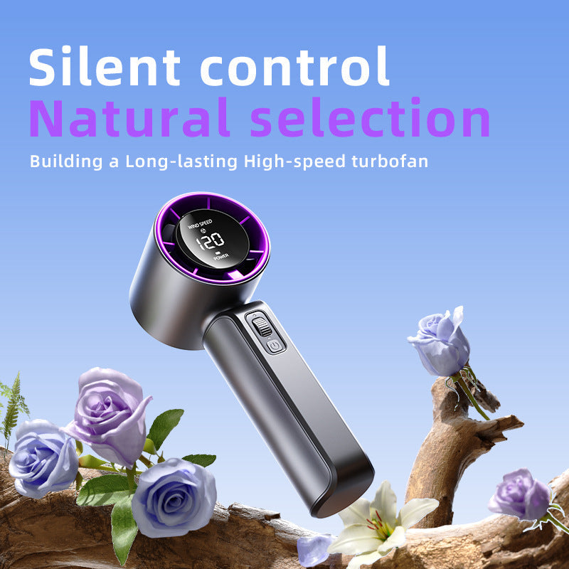 Ladies Hand Fan with LED Display and Turbofan Kalsten