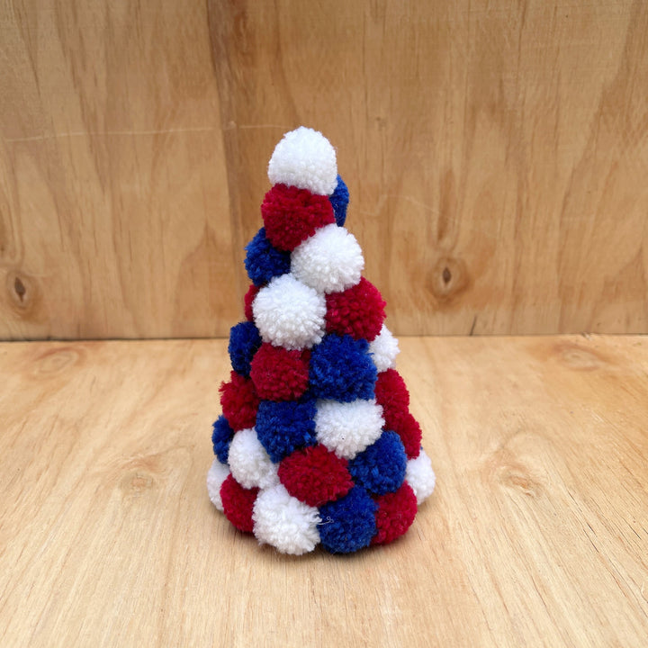 Unisex nan handcrafted Pompon Christmas tree table decoration Kalsten