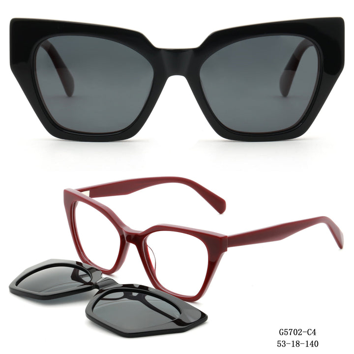 Women's striking oversized sunglasses with removable lenses Kalsten