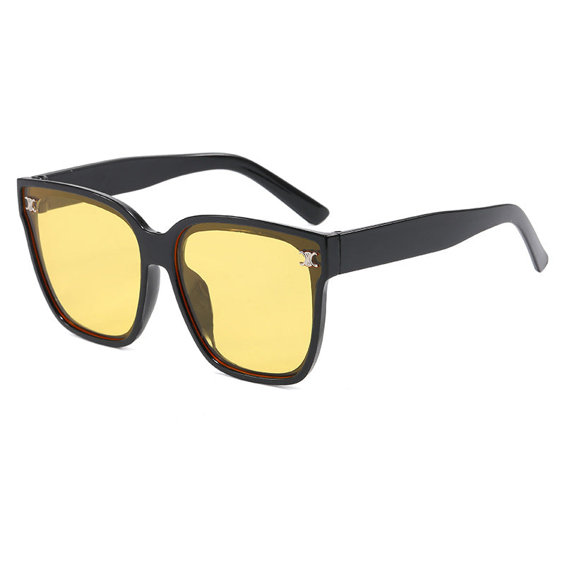 Women's Fashionable oversized sunglasses with diamond-shaped lenses Kalsten
