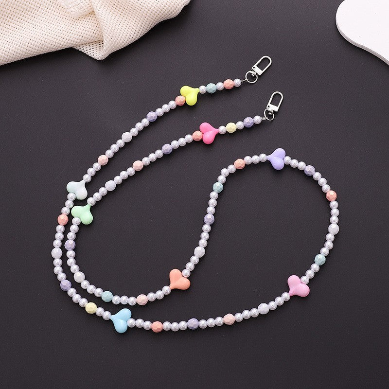 Elegant Pearl and Chain Necklace Acalora