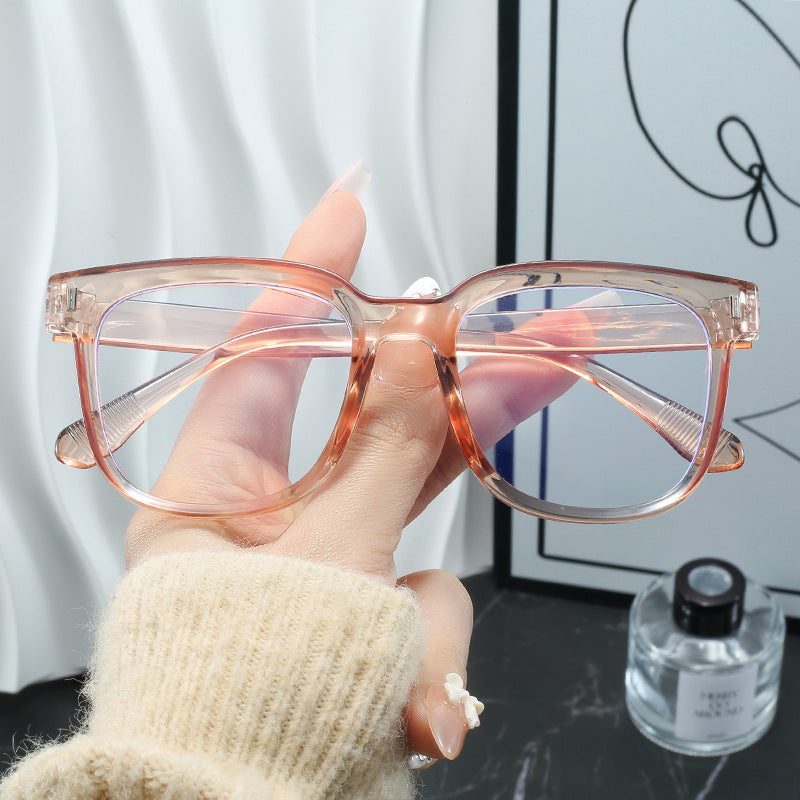 Women's fashionable rectangular glasses with blue lenses Kalsten