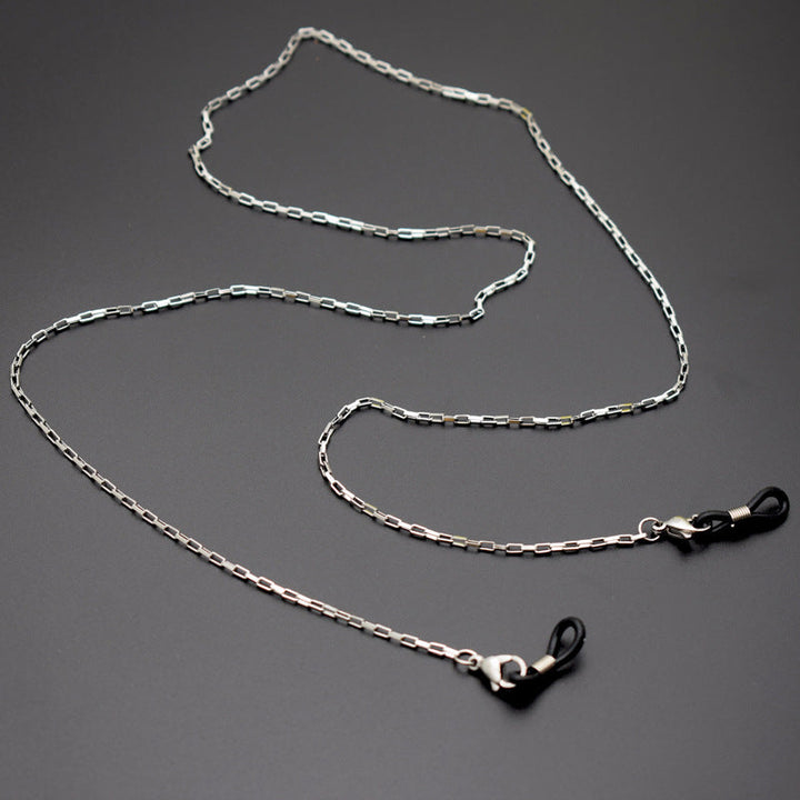 Sleek Silver Chain Eyewear Holder Kalsten