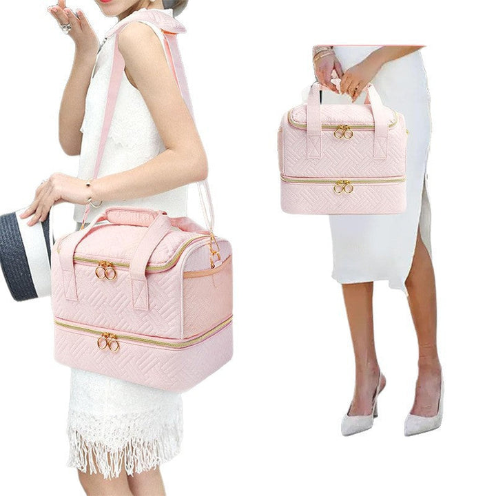 Multifunctional Cosmetic Organizer Bag with Removable Compartments Kalsten
