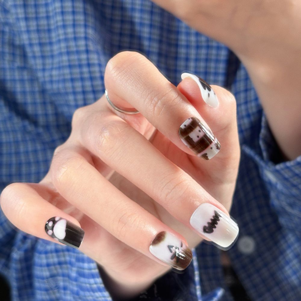 Artificial Nails in Stylish Ombre Design Kalsten