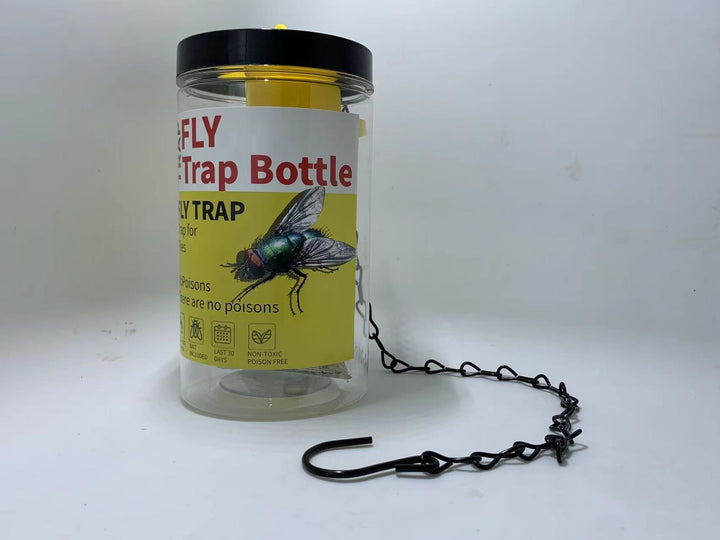 Reusable Hanging fly trap bottle with non-toxic bait dispenser Kalsten
