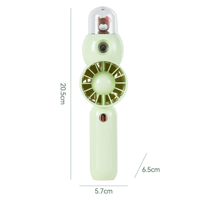 Women's Portable Hand Fan with Spray Element and Ergonomic Design Kalsten