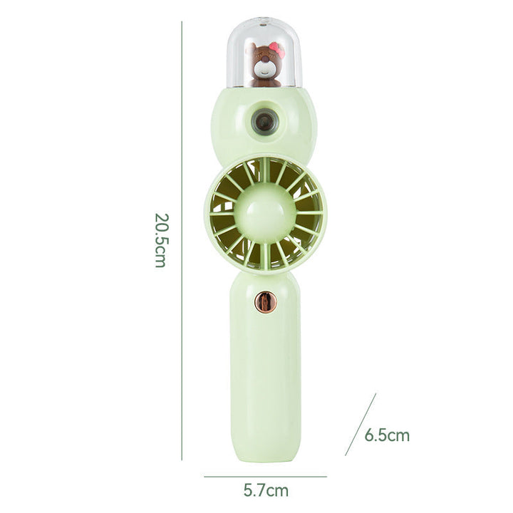Women's Portable Hand Fan with Spray Element and Ergonomic Design Kalsten