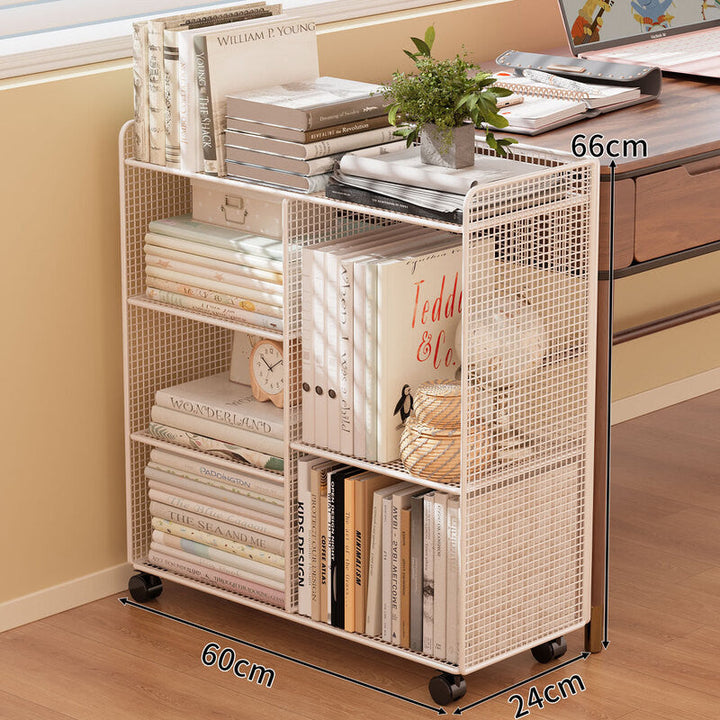 Modern Wire Mesh Bookshelf Organizer Kalsten