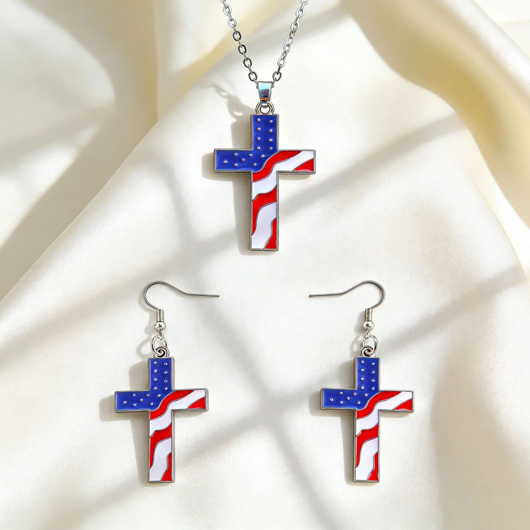 Women nan jewelry set flip-flop pendant and earrings with enamel and zirconia Kalsten