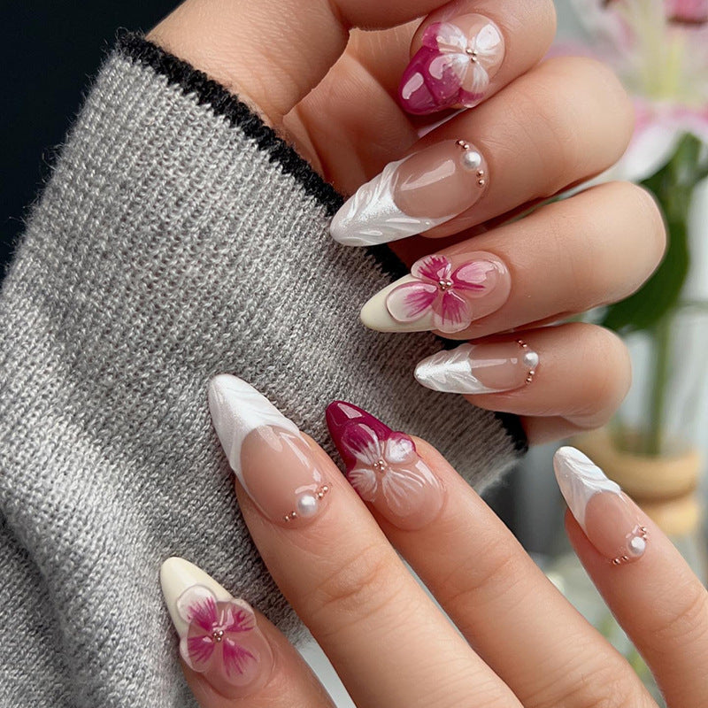 Floral Fantasy Press-On Nail Art Kalsten
