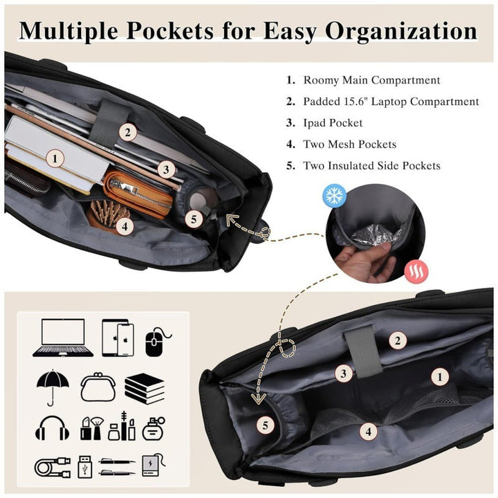 Practical Laptop Bag with Organizer Kalsten