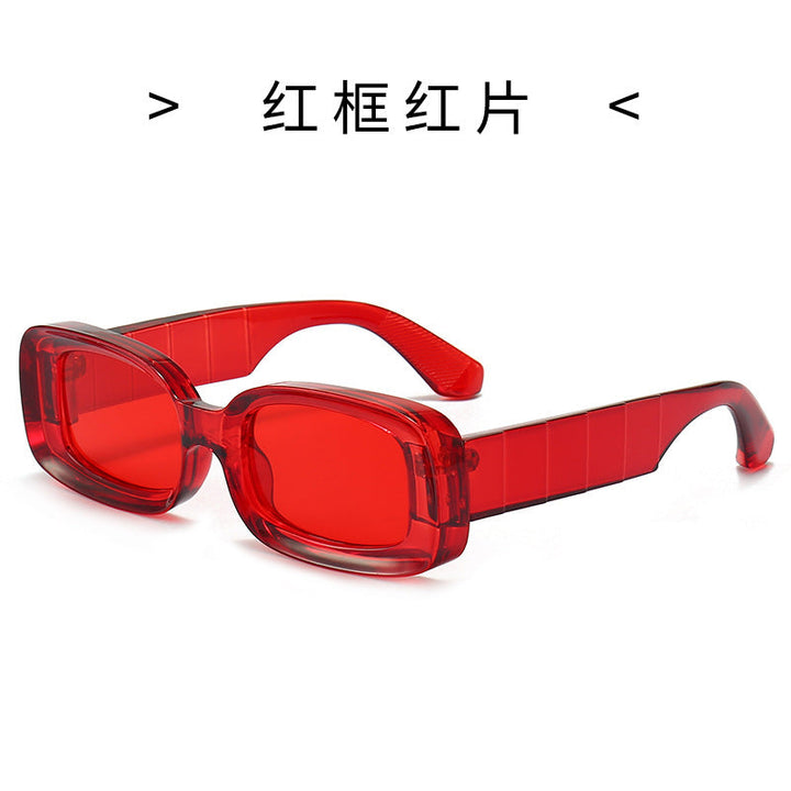 Women's Square Sunglasses with Transparent Frame Kalsten