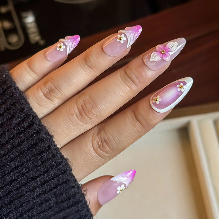 Floral Design Press-On Nail Kit Kalsten
