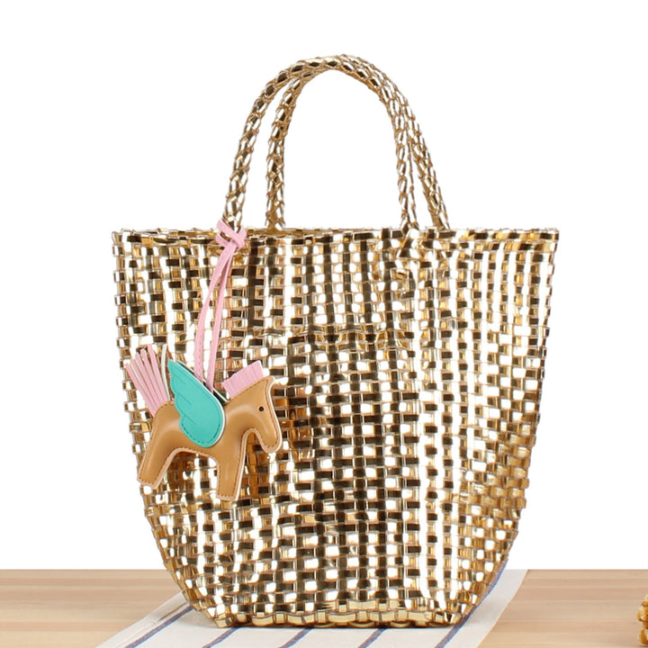 Playful basket bag with unique pendant Kalsten