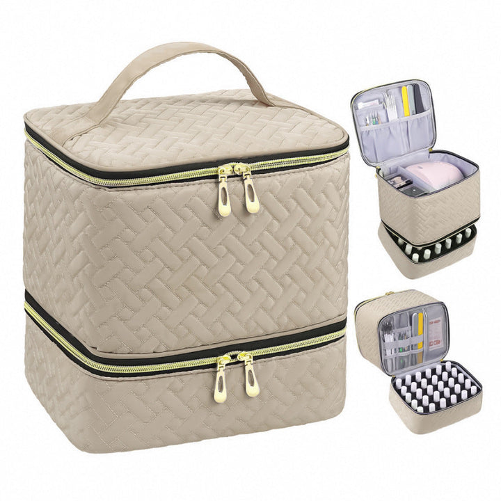 Cosmetic storage bag with multiple compartments Kalsten