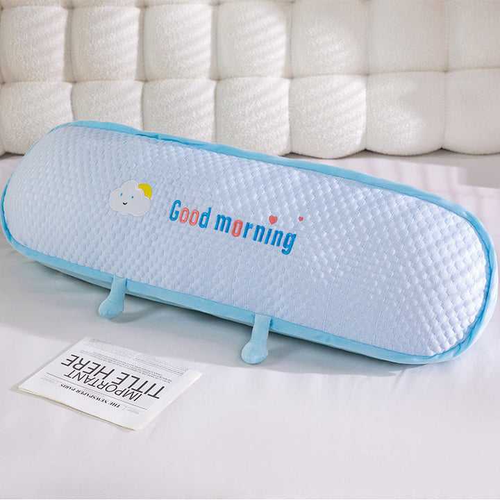 Ergonomic cuddle pillow with Kalsten motif