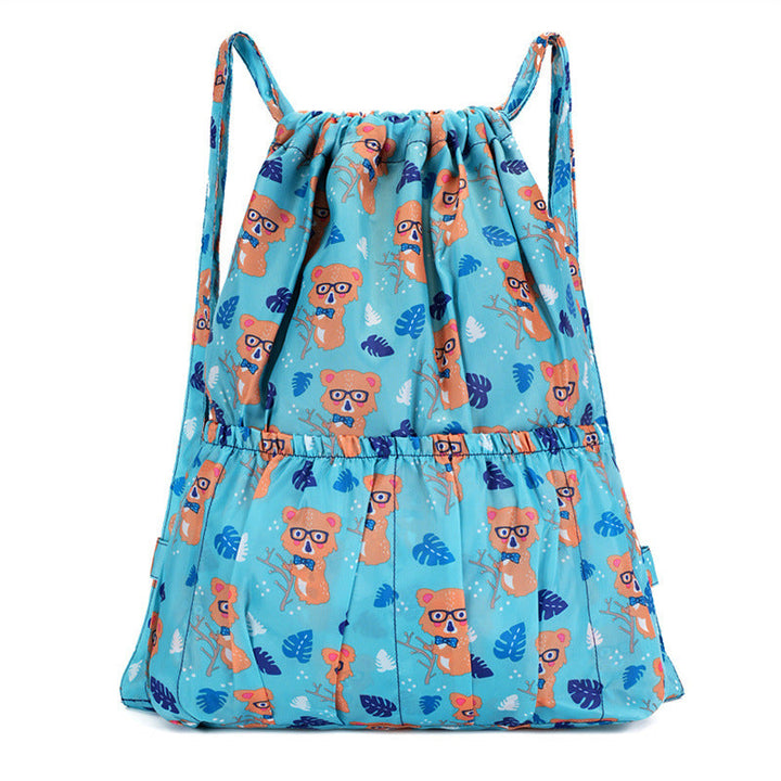 Floral Print Drawstring Backpack Kalsten