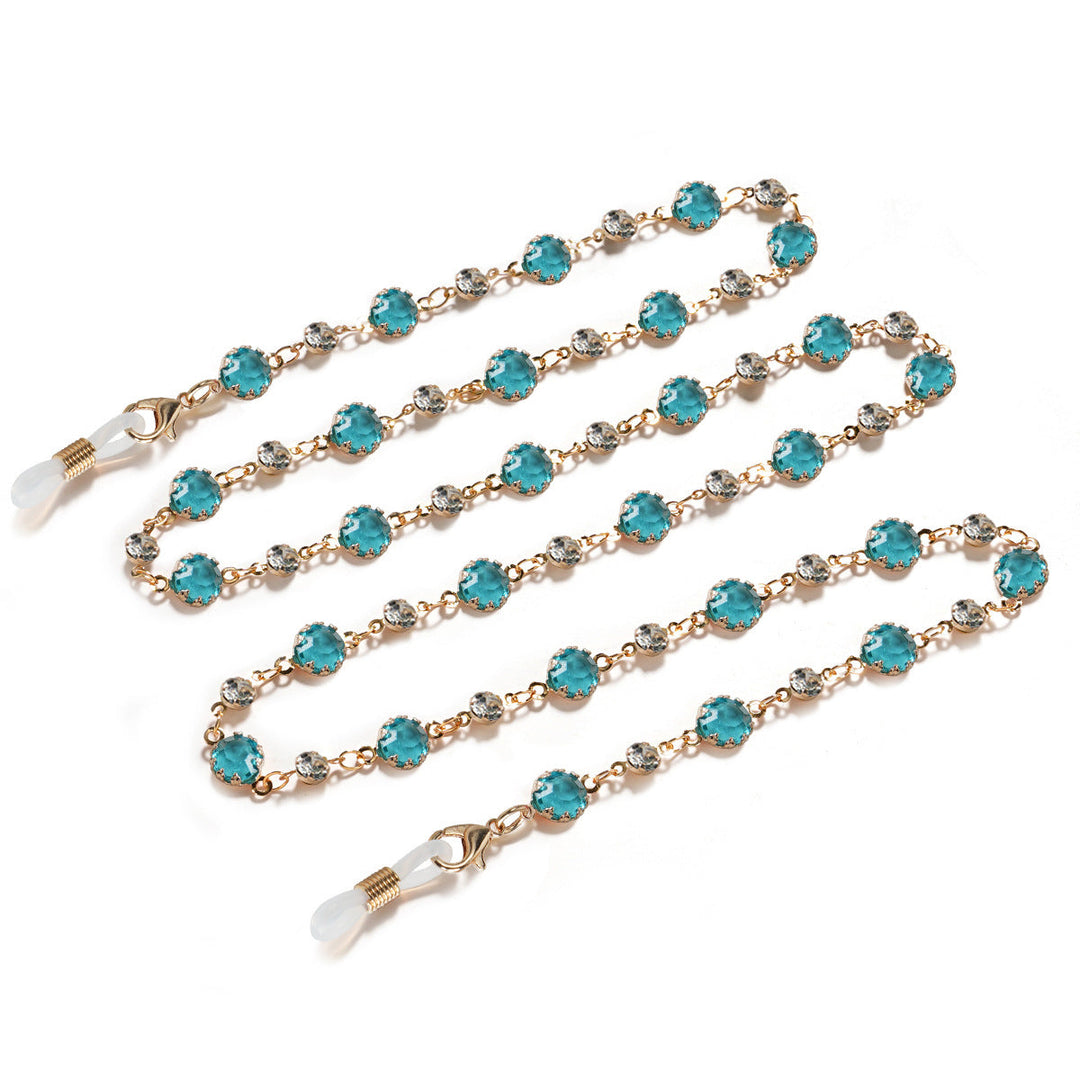 Crystal-Embellished Eyewear Chain kalsten