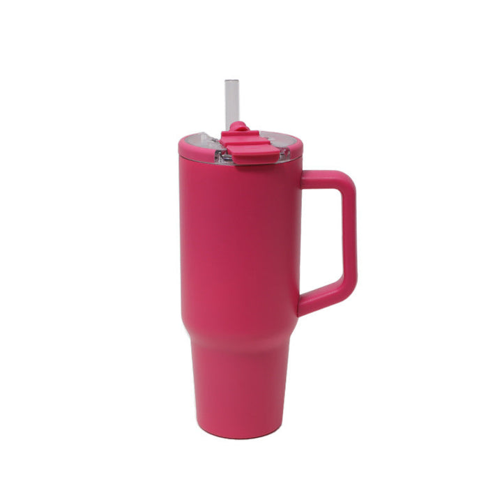 Women's insulated cup with handle and straw Kalsten