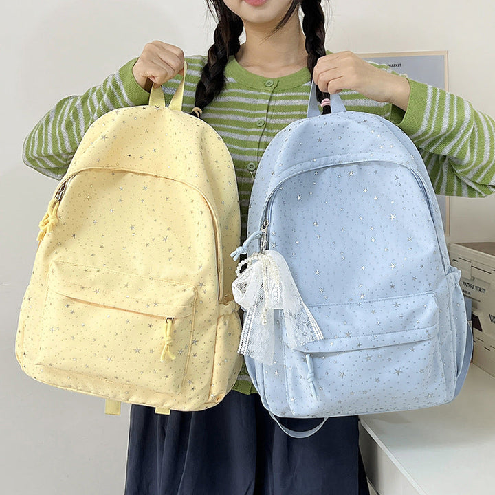 Star-Printed Stylish Backpack Kalsten