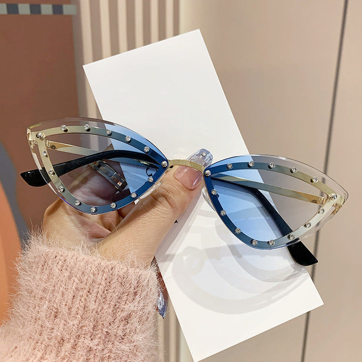 Women's Cat-Eye Sunglasses with Sparkling Crystal Accents Kalsten