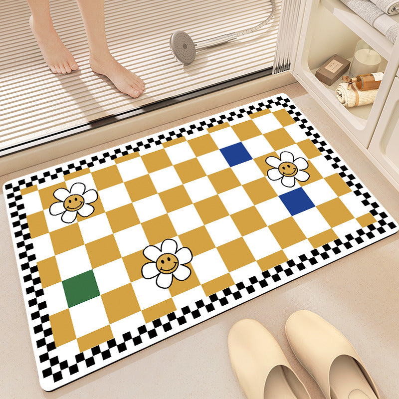 Decorative Honeycomb Bath Mat Acalora