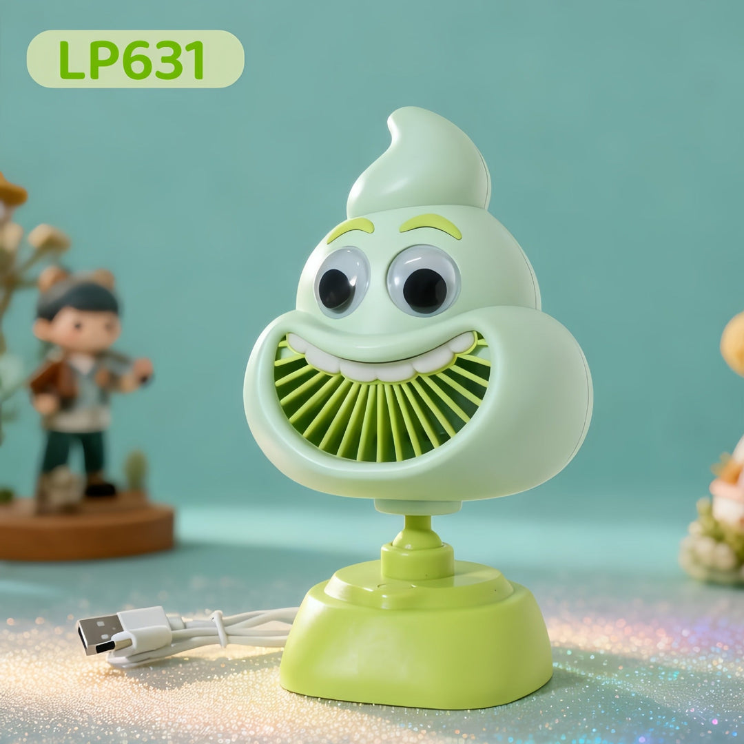 Ladies portable mini fan with friendly character design Kalsten