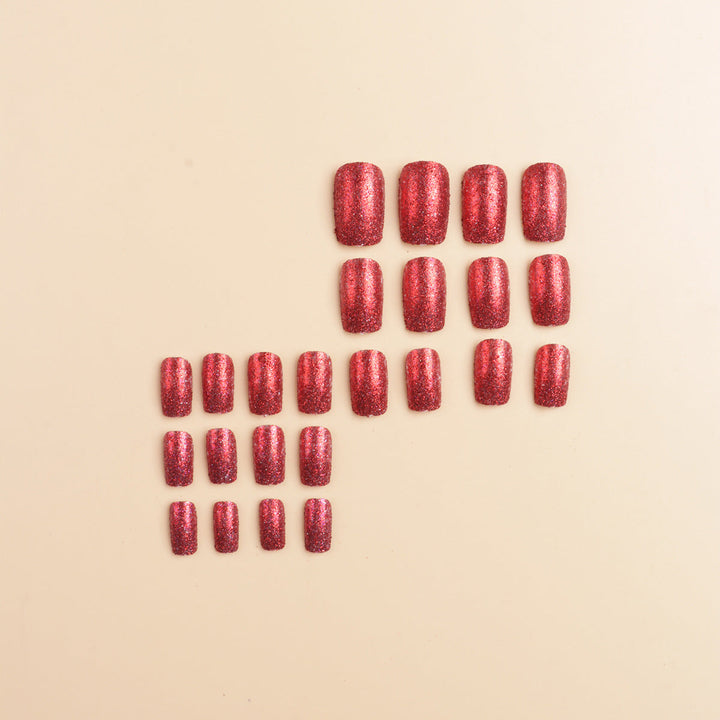 Glittering Acrylic Press-On Nail Tips Kalsten