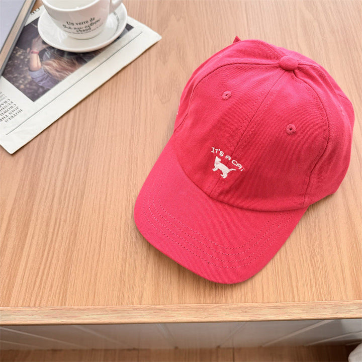 Women's Playful Cat-Embroidered Baseball Cap Kalsten