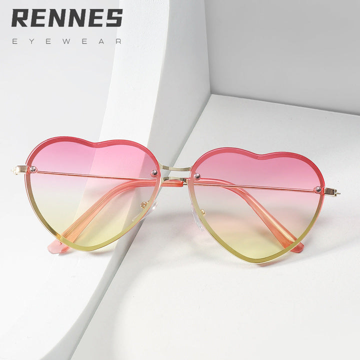 Women Heart-Shaped Sunglasses with Stylish Lenses Kalsten