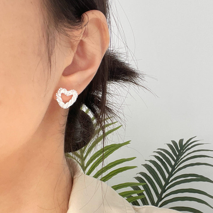 Sparkling Heart Earrings Kalsten