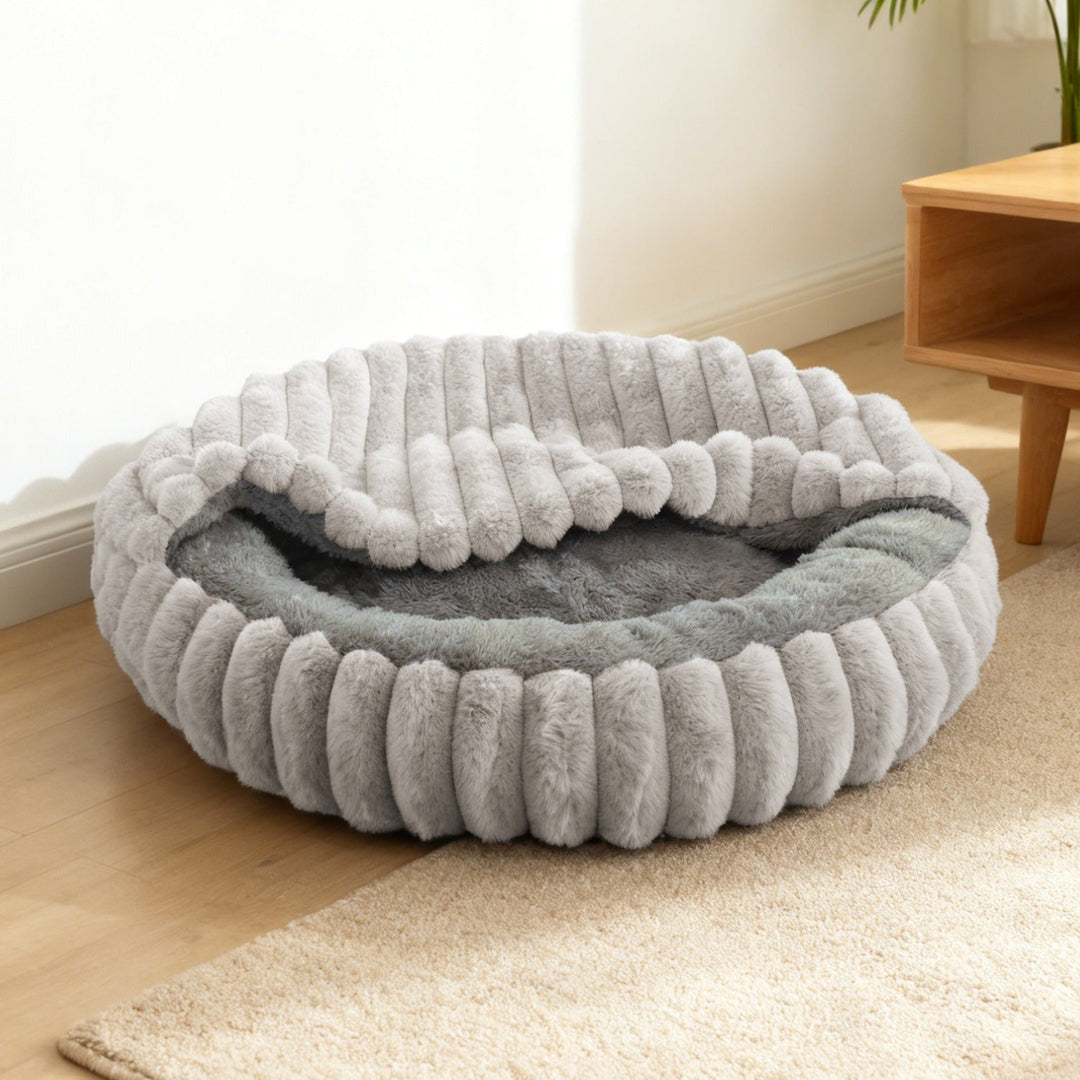 Ladies Cozy and Round Pet Bed with High Edge Kalsten