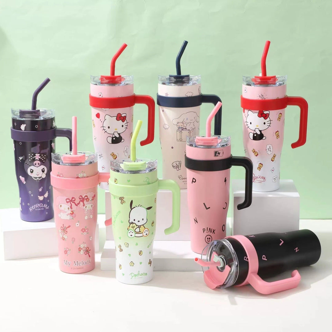Women's insulated cup with integrated straw Kalsten
