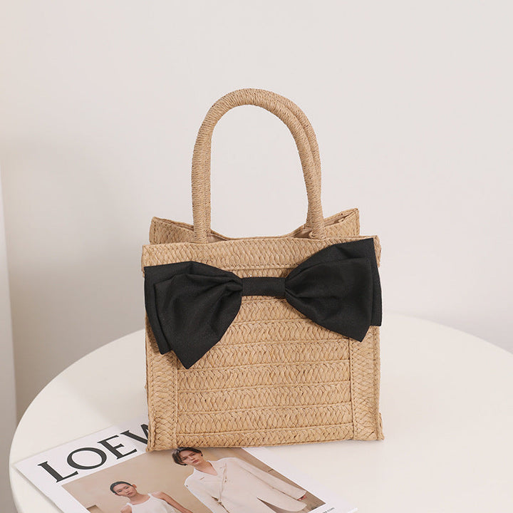 Elegant Bast handbag with bow detail Kalsten