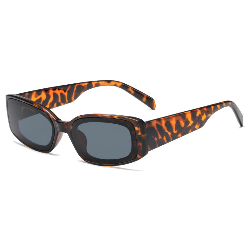 Women's stylish sunglasses with square lenses and transparent frame Kalsten