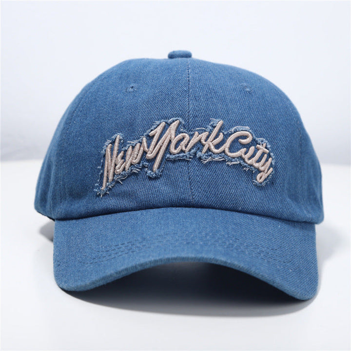 Women's Distressed Denim Baseball Cap Kalsten 1784083711