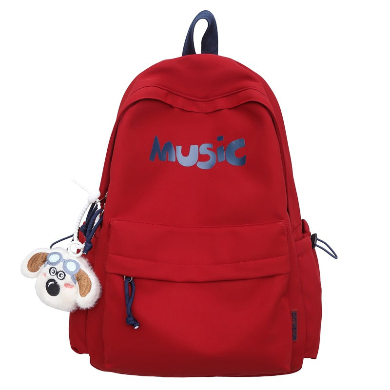 Casual Music-Themed School Backpack Kalsten