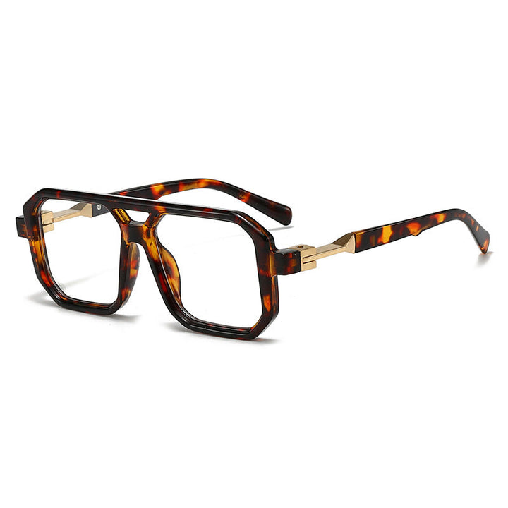 Ladies stylish oversized sunglasses with geometric frame Kalsten