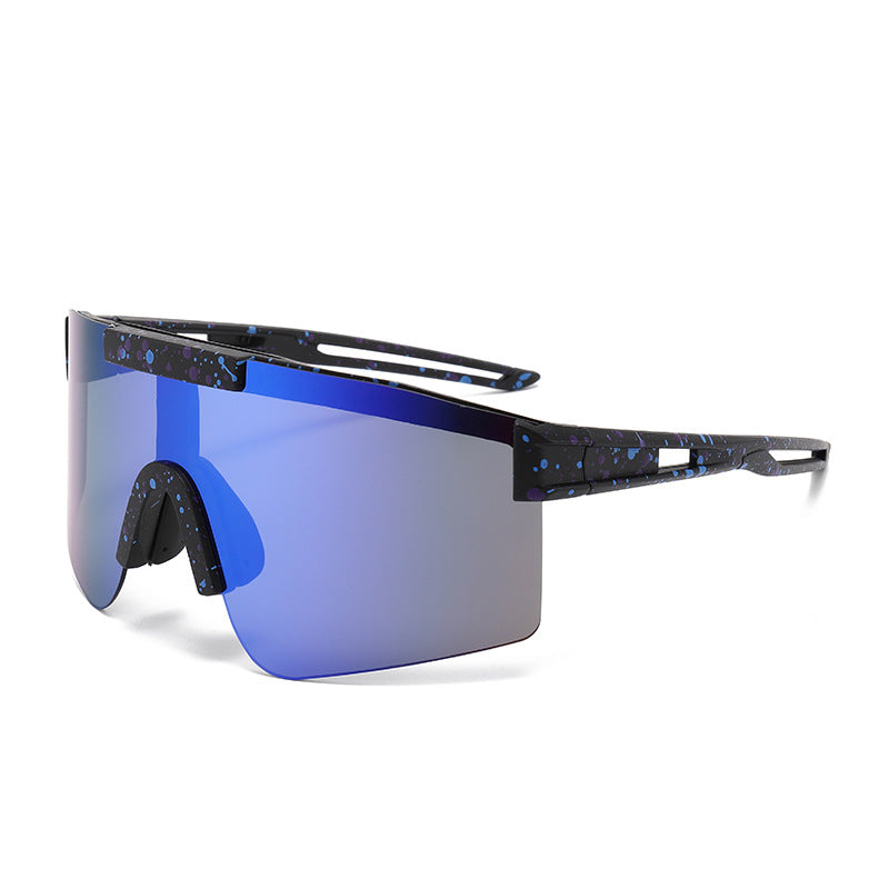 Unisex Sporty Oversized Shield Sunglasses Kalsten