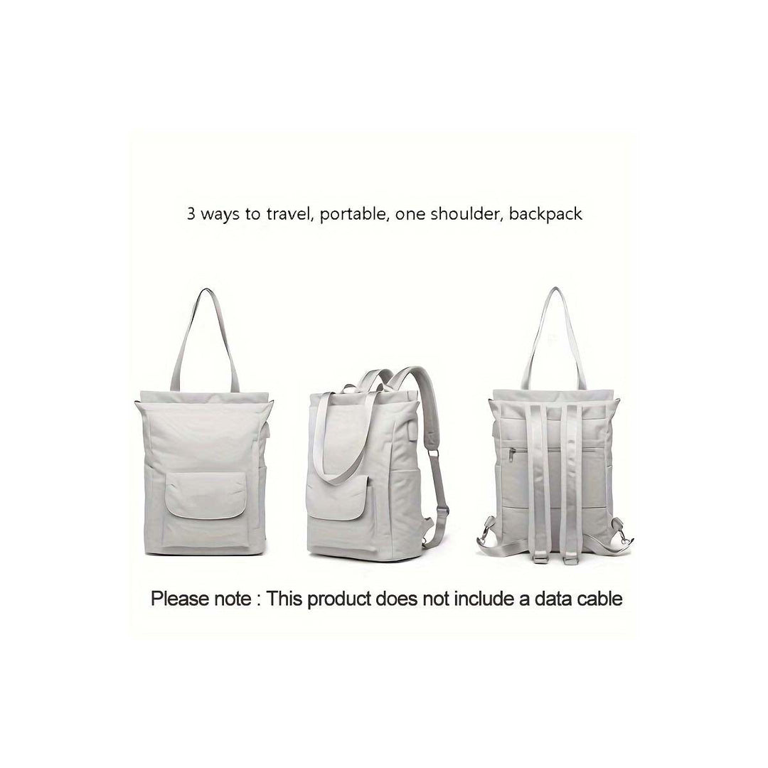 Unisex Multifunctional Backpack with Padded Laptop Compartment and Side Access Kalsten