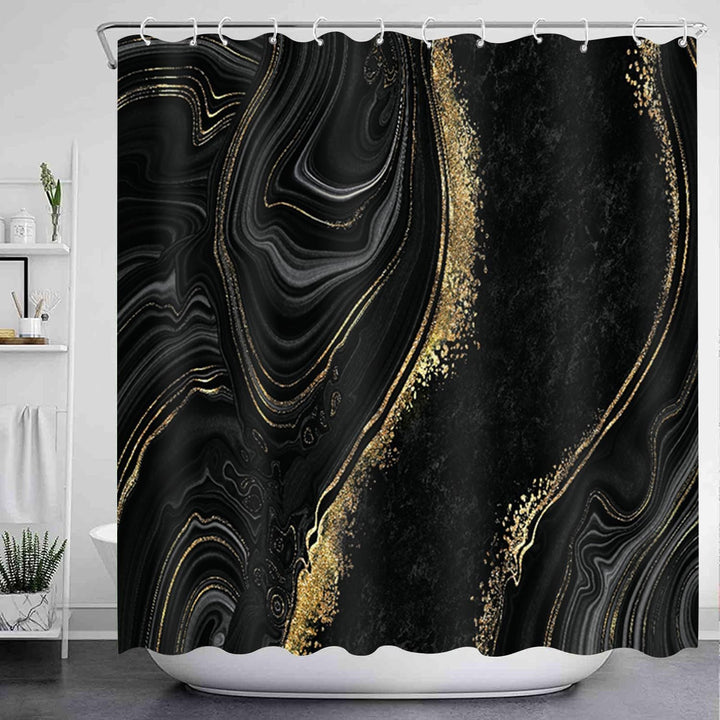 Artistic Marble Texture Shower Curtain Kalsten