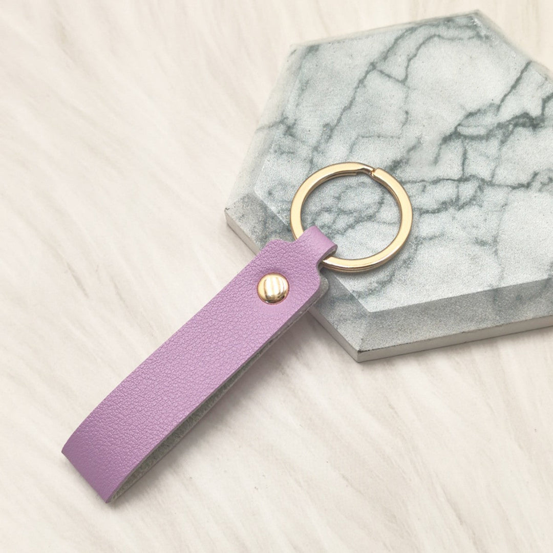 Unisex keychain made of high-quality artificial leather with stylish design Kalsten