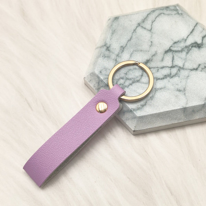 Unisex keychain made of high-quality artificial leather with stylish design Kalsten