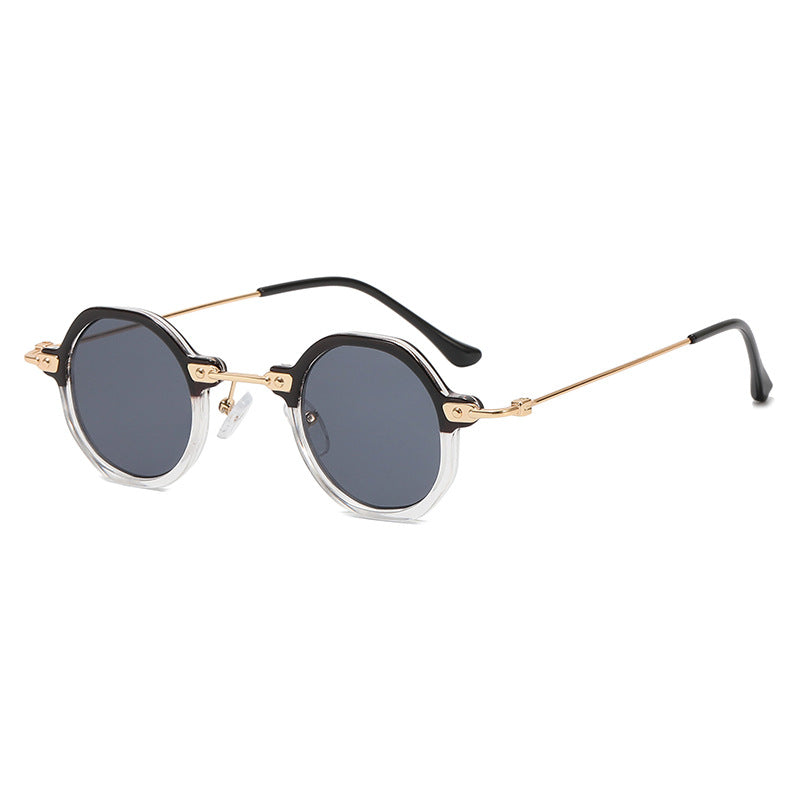Women's designer sunglasses with hexagonal frame and luxurious metal accents Kalsten