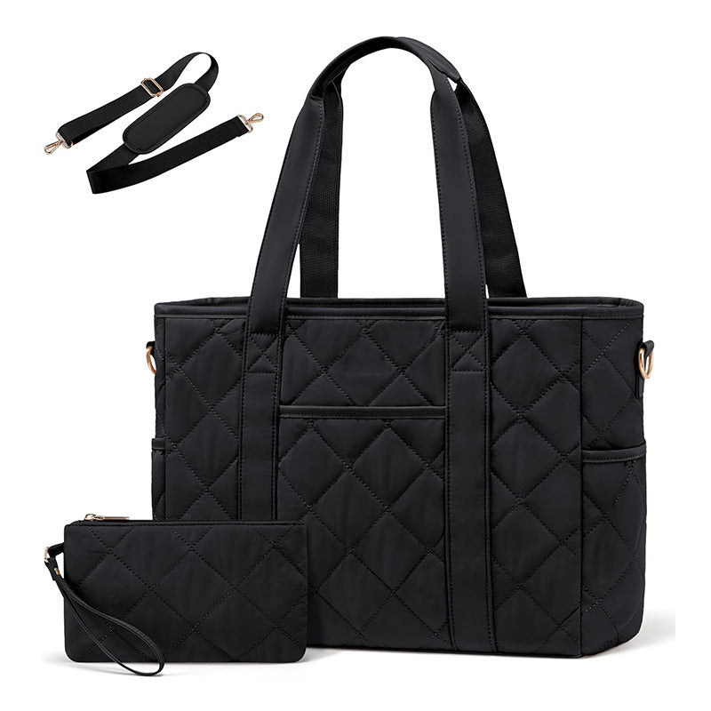 Elegant and roomy shoulder bag with structured quilting Kalsten